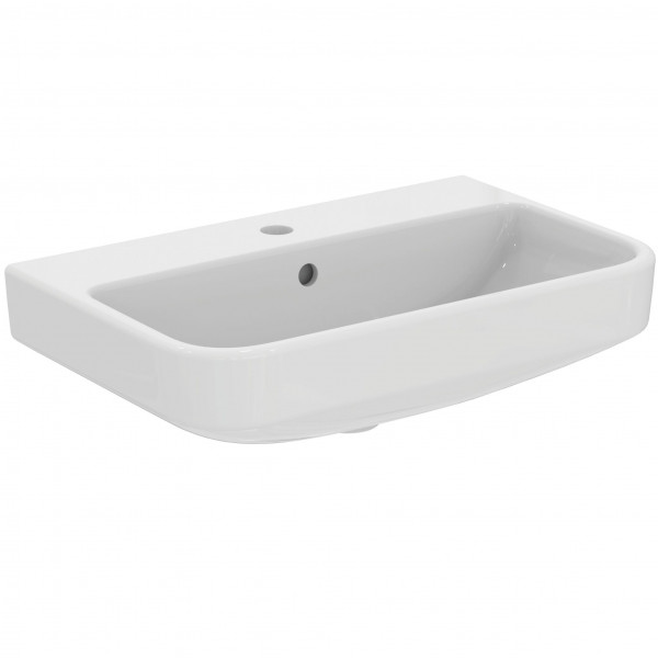 Wall Hung Basin Ideal Standard i.life S 1 hole, With overflow 600x180x380mm White