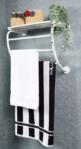 Allibert Wall Mounted Towel Rack HAPPY 545x425x280mm White