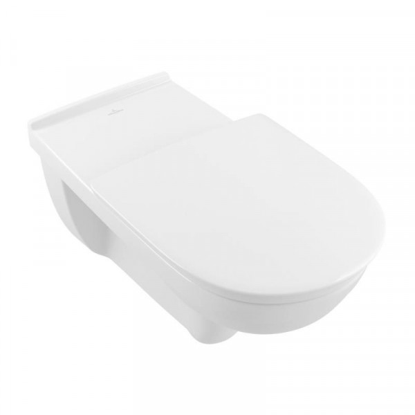 Villeroy and Boch Wall Hung Toilet O.Novo Vita  Horizontal Outlet White Rimless 4601R0R1