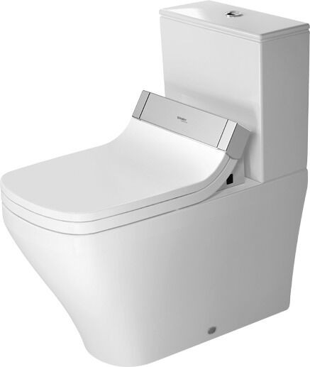 Duravit Close Coupled Toilet DuraStyle Floor standing toilet pan cistern only in combination, SensoWash Toilet seat No