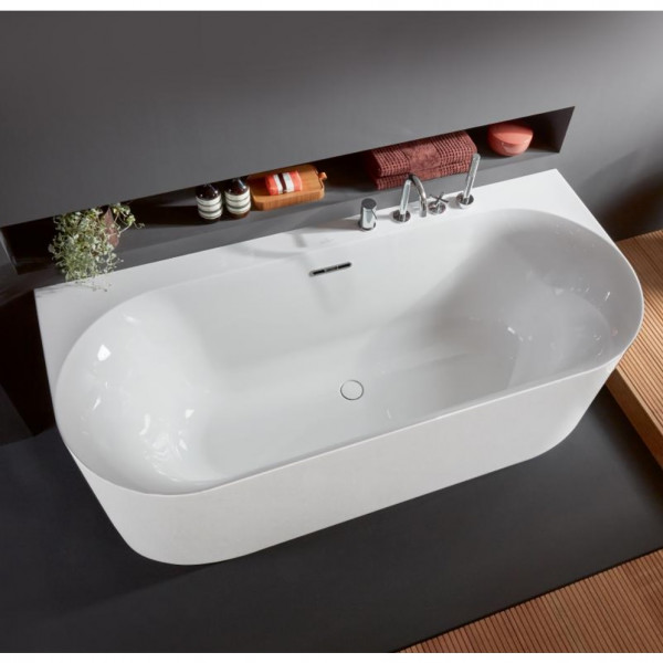 Back To Wall Bath Villeroy and Boch Loop & Friends Oval Duo 1800x800 mm Alpine White