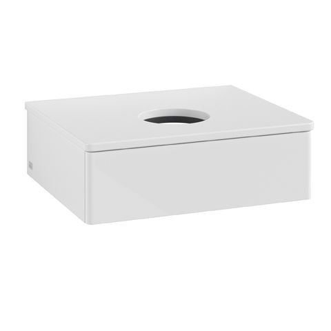 Vanity Unit For Countertop Basin Villeroy and Boch Antao 1 drawer 600x190x500mm Glossy White Laquered/Glossy White Laquered