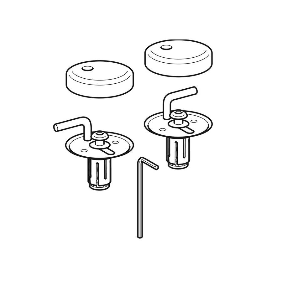 Geberit Toilet Seat Hinges For 573430 SuperBath