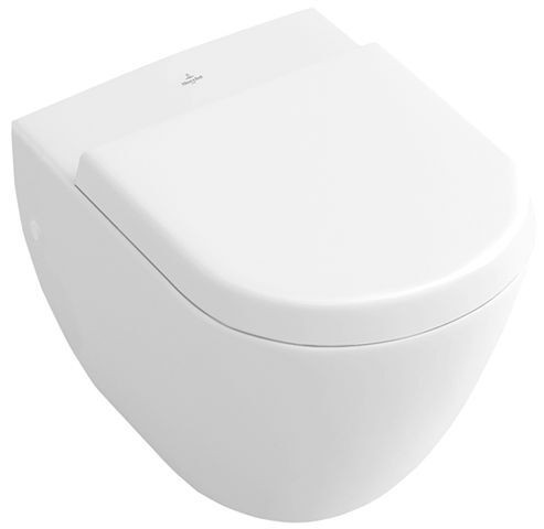 Villeroy and Boch D Shaped Toilet Seat Subway White Duroplast Cover Compact 9M66Q101