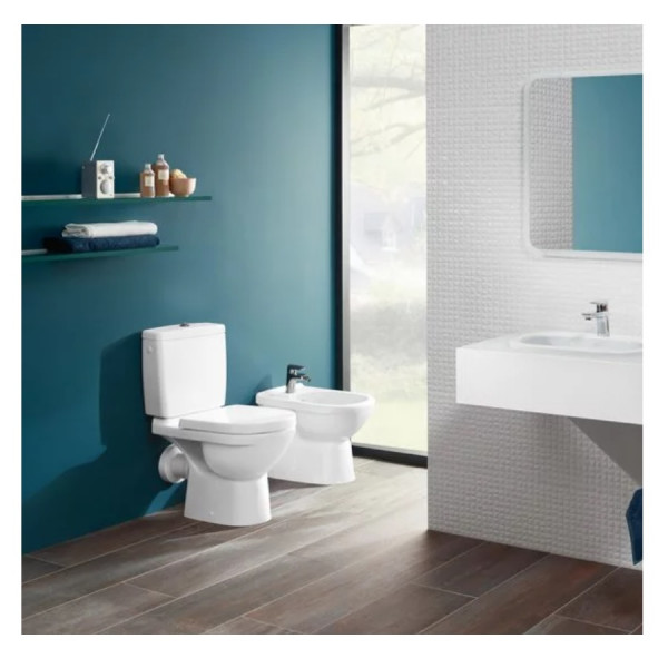 Villeroy and Boch Back To Wall Toilet O.novo Duroplast 56611001 + 5760G101+ 9M396101