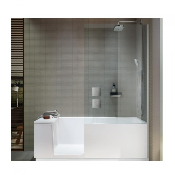 Duravit Shower + Bath Corner Bath 1700x750mm (700404) Transparent