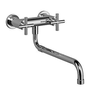 Dornbracht TARA Platinum Sink Mixer with Extendable Spout 2 Holes 31151892