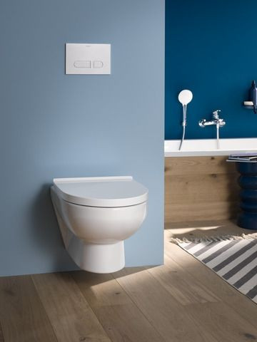 Wall Hung Toilet Set Duravit Duravit No.1 Compact SoftClose 365x400mm White