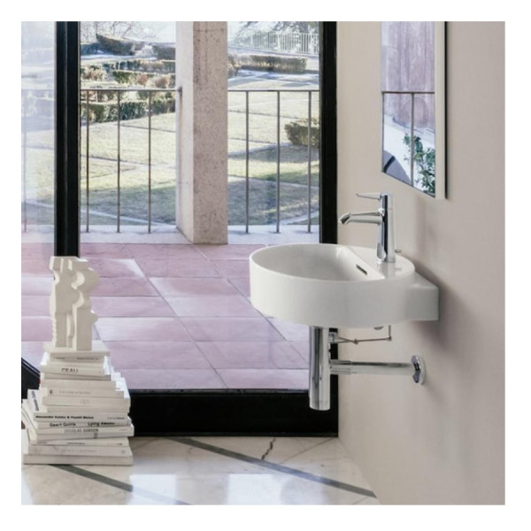 Cloakroom Basin Laufen VAL 1 hole, overflow 400mm White