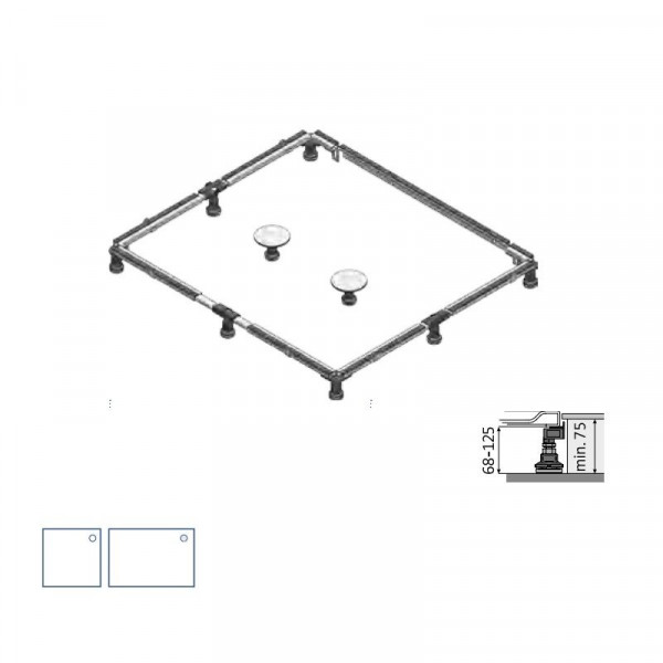 Mabo Installation frame 120cm for Rectangular acrylic/steel shower trays (101390)