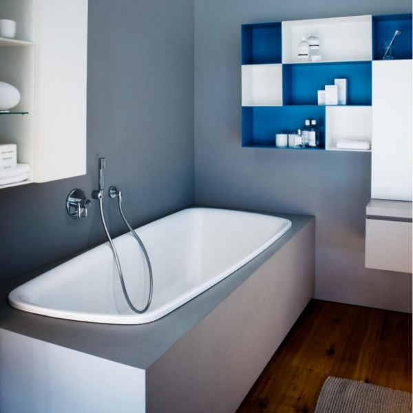 Standard Bath Laufen PALOMBA oval flush-mounted with feet 1800x900mm White