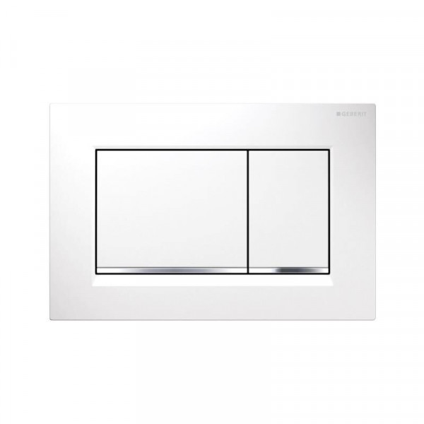 Geberit Flush Plate Sigma30 Chrome/White Plastic 164 x 246 x 12mm 115883KJ1