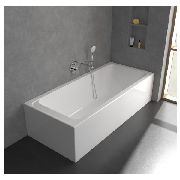 Concealed Bath Shower Mixer Villeroy and Boch O.novo For 2 outlets Chrome