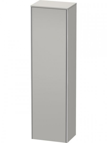 Duravit Tall Bathroom Cabinets XSquare Hinges on the left 1760x500x356mm Concrete Grey Matt
