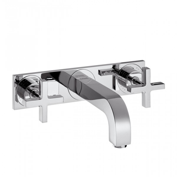 Wall Mounted Basin Tap Citterio 3 hole for short spout wall mounting basin with plate Axor