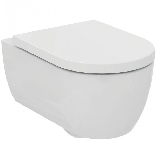 Wall Hung Toilet Set Ideal Standard BLEND CURVE Rimless, 355x340x540mm White