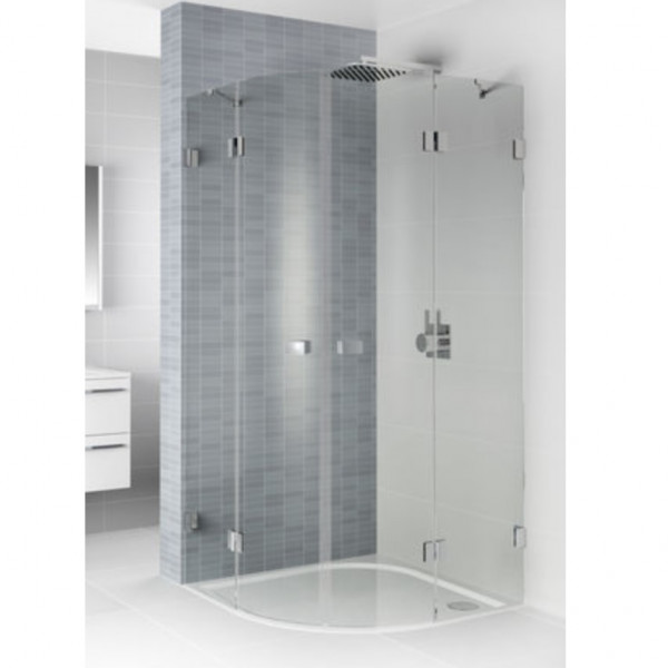 Pivot Shower Door Riho Scandic NXT 2 doors, 1/4 870x2000mm Chrome