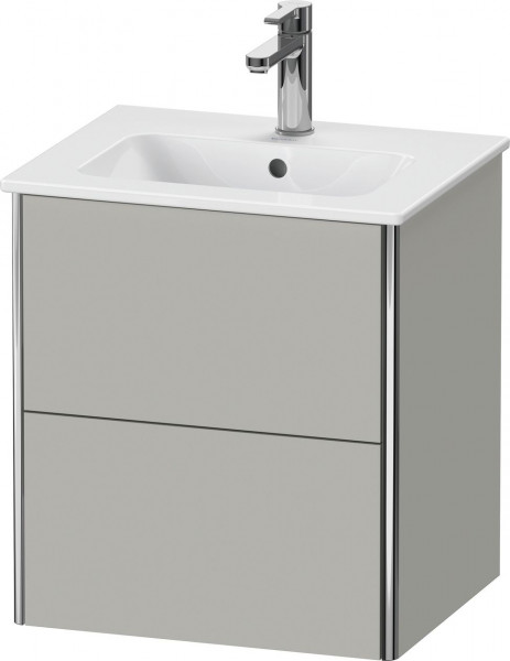 Vanity Unit Built-In Basin Duravit XSquare hanging, 2 drawers, for Lav. ME 510mm Concrete Grey Matt XS430600707 XS430600707