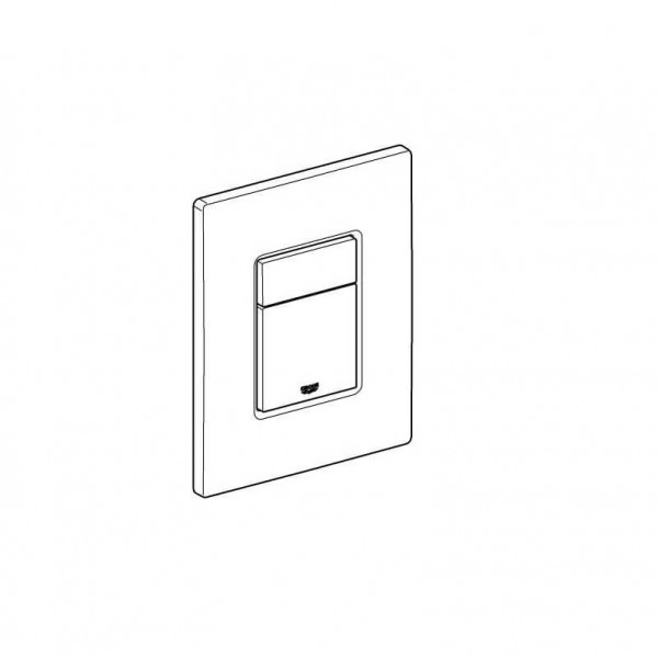 Grohe Flush Plate Cover Alpine White with Push button Without water saver 42371SH0