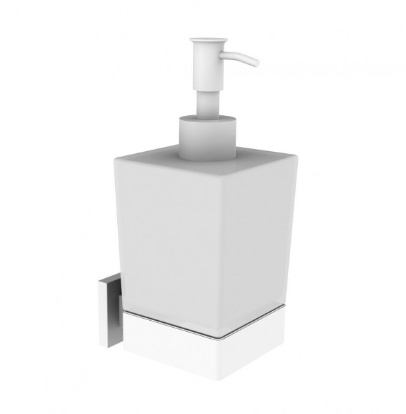 Wall Mounted Soap Dispenser Allibert LOFT-GAME 100x63x160mm White Matt