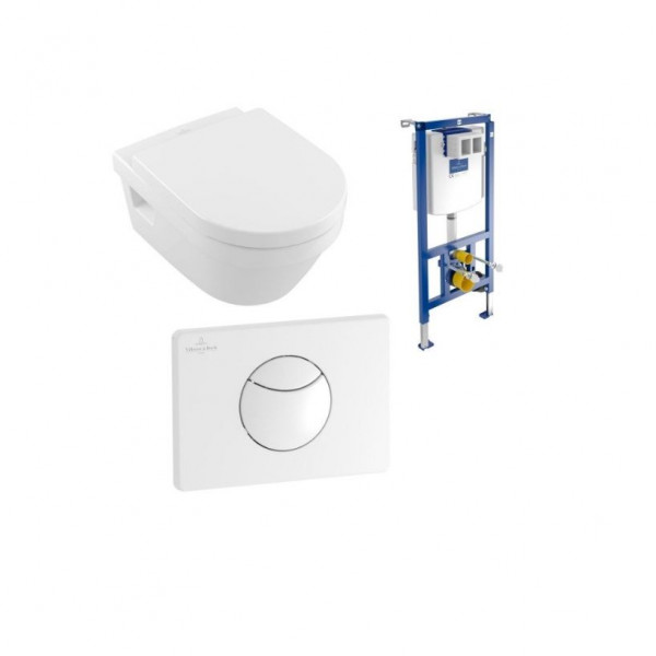 Villeroy and Boch Wall Hung Toilet  Architectura 98M9C101 + 5684R001 + 92242700 + 92248568