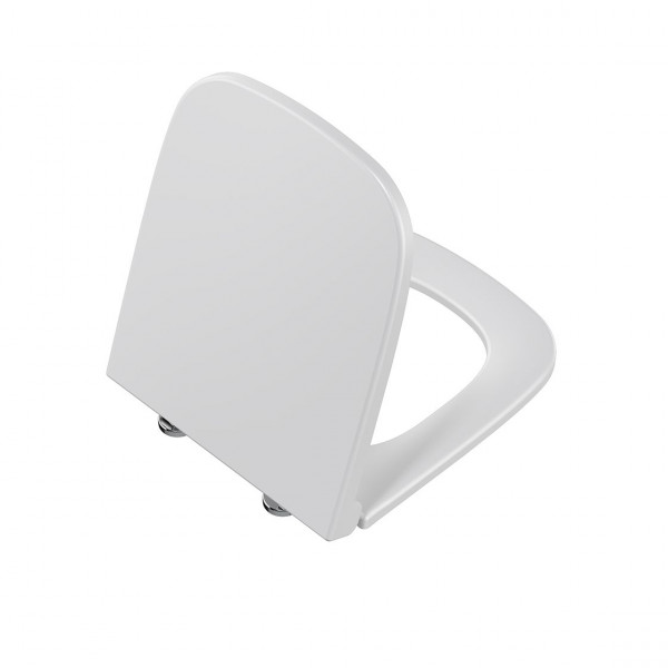 D Shaped Toilet Seat Vitra S20 440x361x50mm Glossy White