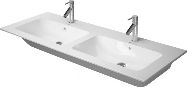 Duravit Me by Starck Double washbasin for Furniture (2336130) White | 2 Tap Holes