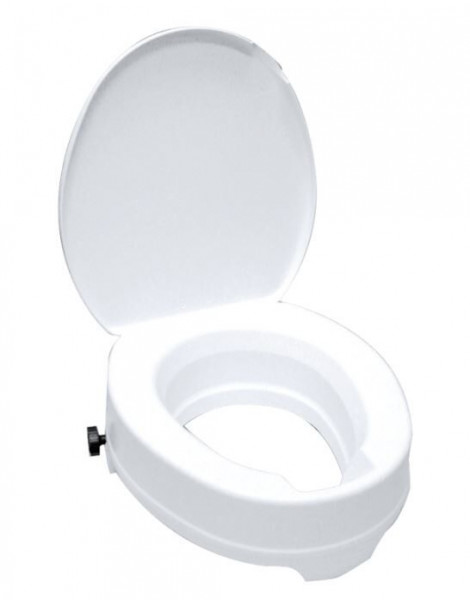 Delabie Raised Toilet Seat with lid White