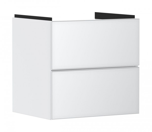 Vanity Unit Built-In Basin Hansgrohe Xevolos E 2 drawers 580x475x555mm White Matt/Metallic White