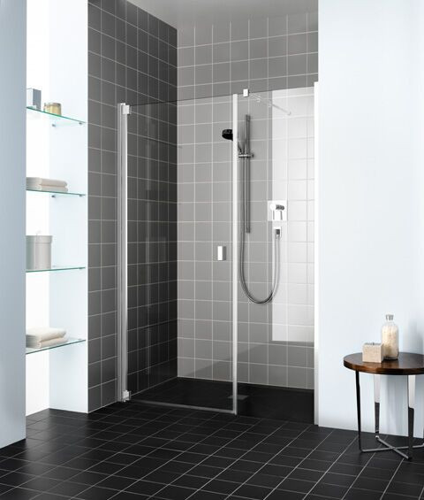 Kermi Pivot shower Doors RAYA Left Fixed wall 1850 x 1000 mm Clear