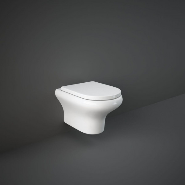 Rak Ceramics Wall Hung Toilet COMPACT  Rimless 525x370mm Alpine White