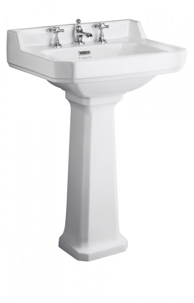 Freestanding Basin Bayswater Fitzroy 3 holes 595mm White