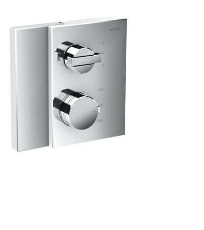 Axor Bathroom Tap for Concealed Installation Edge Thermostatics Stop valve Shut-off valve Chrome