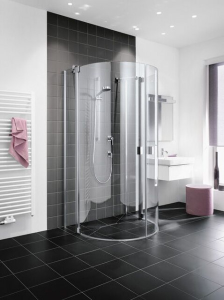 Kermi Shower Enclosures RAYA Semi-circle 2000 x 900 mm with fixed panel Clear