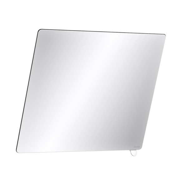 Delabie Tilting mirror with tab handle Bright white HR nylon