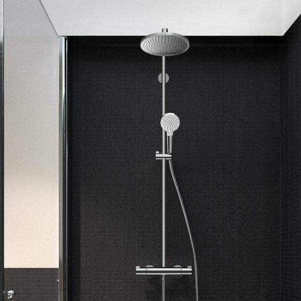 Hansgrohe Crometta S 240 EcoSmart 1 jet Shower Column (27268000)