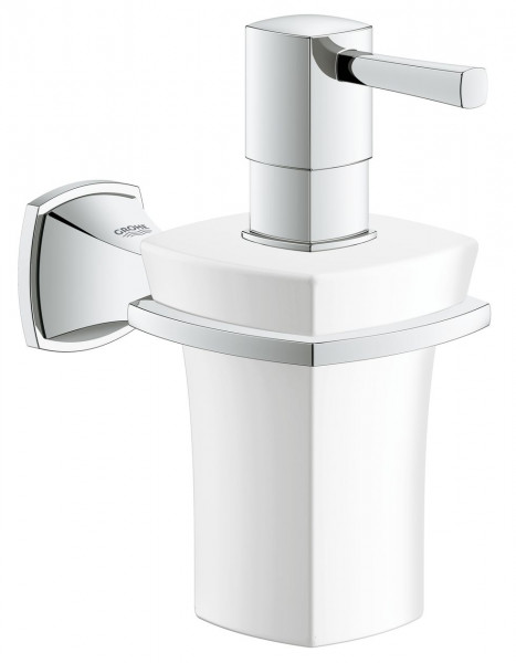 Grohe Grandera Holder with Ceramic wall mounted soap dispenser