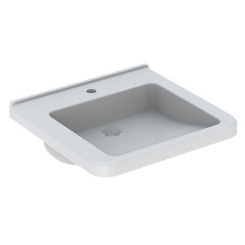 Geberit Disabled Sink Renova Comfort 1 Hole Without Overflow 550x155x525mm White