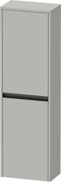 Wall Mounted Bathroom Furniture Duravit Ketho.2 half-column, 2 left doors, anthracite handle 1320mm Concrete Grey Matt K21319L07070000