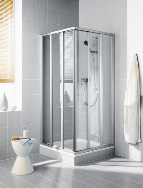 Kermi Sliding shower Doors IBIZA 2000 Corner entry 1850x800mm 3 parts Clear Clean
