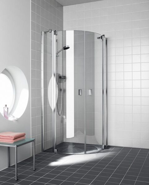 Kermi Shower Enclosures RAYA Quadrant 2 parts 2000 x 900 mm with fixed panel Clear
