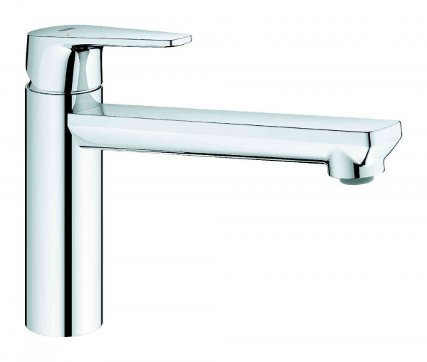 Grohe Basin Mixer Tap BauEdge With round perforated handleChrome