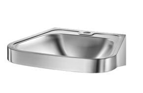 Delabie With central tap hole Wall Hung Basin FRAJU 480 mm x 145 mm 121430