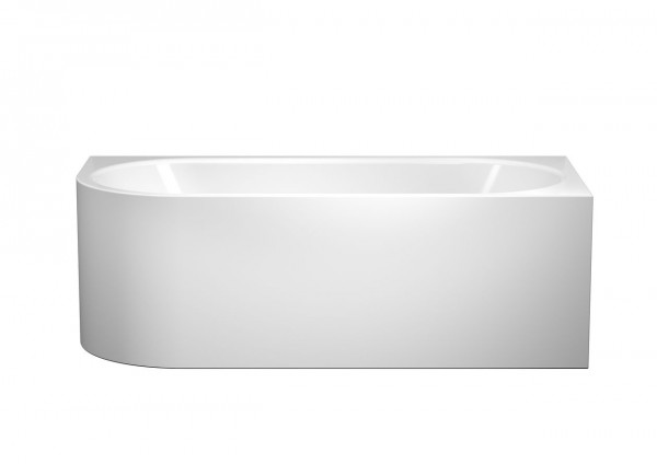 Kaldewei Rounded Standard Bath model 1129, 1 left corner without filling function Centro Duo 1700x750mm Alpine White 202040483001