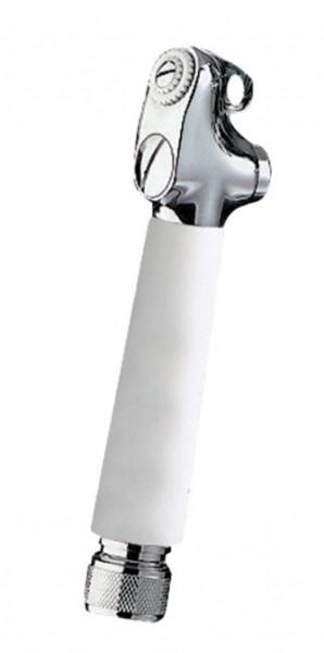 Delabie Push button hand shower M1/2" with non-ascending jet White 150 mm 434182