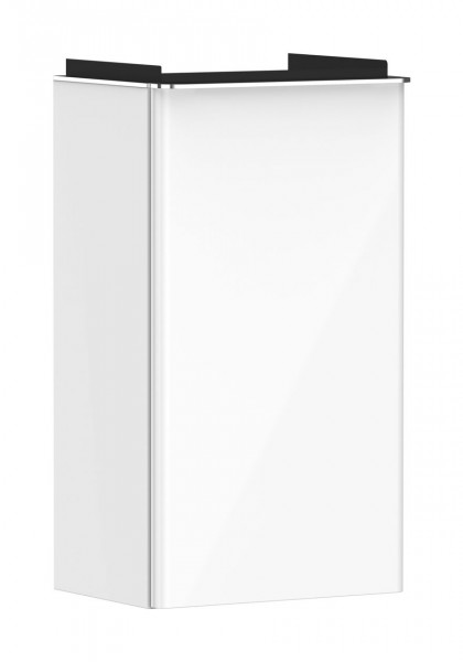 Cloakroom Vanity Unit Hansgrohe Xelu Q Recessed Pivot Door Left Hinge 340x255x605mm Glossy White/Chrome