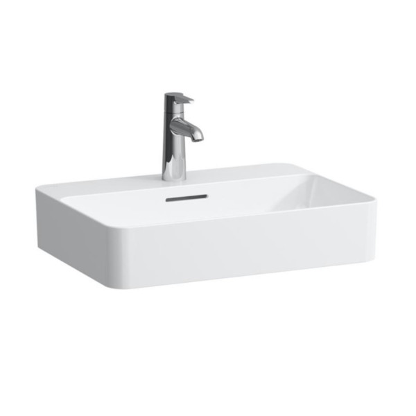 Countertop Basin Laufen VAL 1 hole, overflow 400x150x550mm White