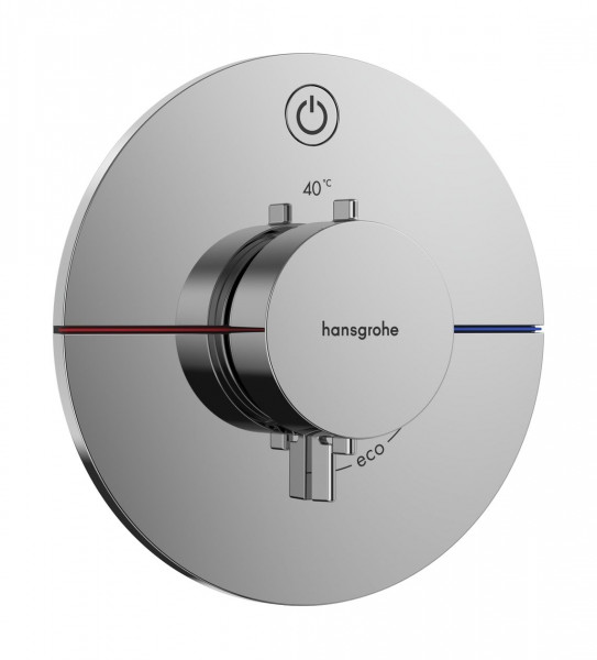 Thermostatic Shower Mixer Hansgrohe ShowerSelect Comfort S 1 Recessed output Start/Stop ø155mm Chrome