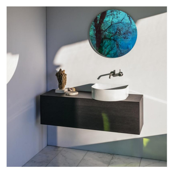 Countertop Basin Laufen SONAR with external texture 340x140x340mm White