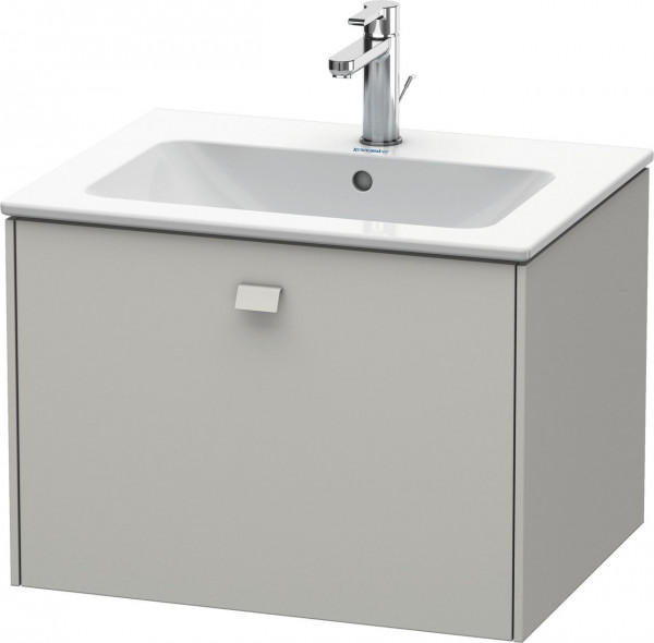 Vanity Unit Built-In Basin Duravit Brioso 1 drawer, for Lav. ME 620mm Concrete Grey Matt BR400100707